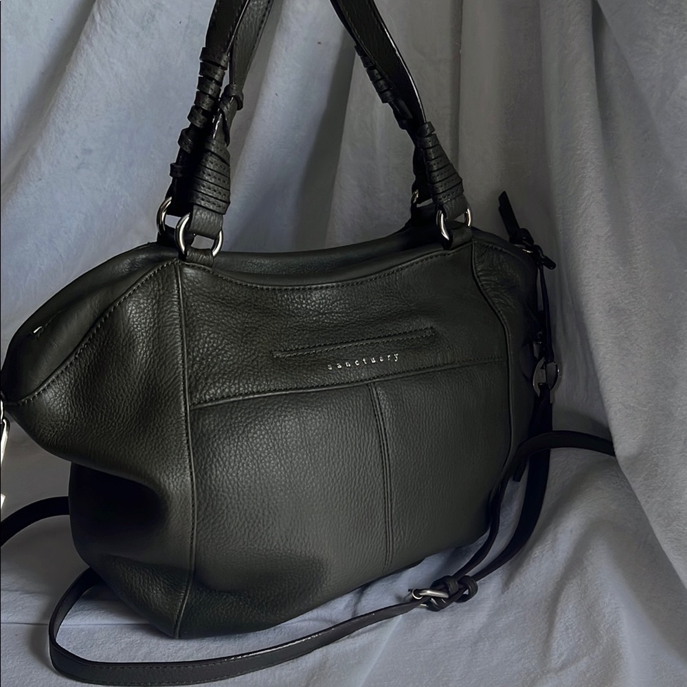 Sanctuary Green Shoulder Bag with Adjustable Strap